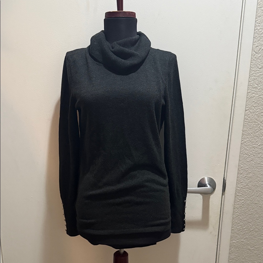 LOFT Dark Gray Knit Sweater